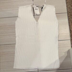 Zara White- Ivory Sleeveless Top